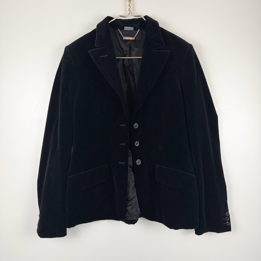 Alexander Mcqueen Black Velvet Blazer Old Money Quiet Luxury
